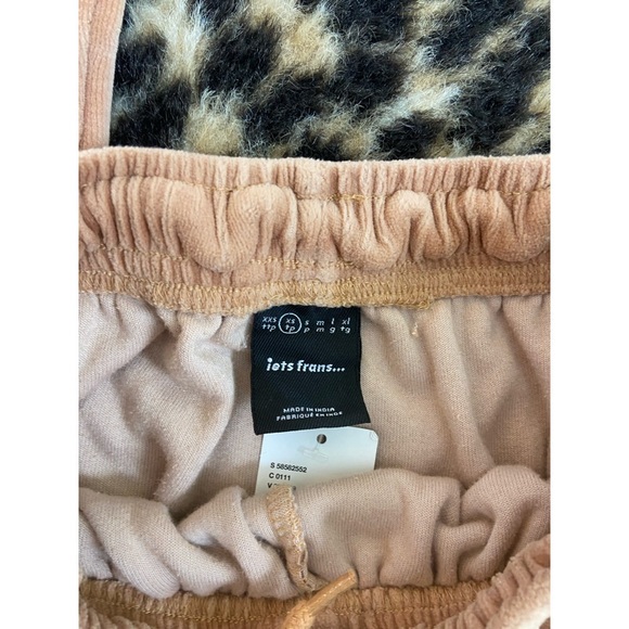 RARE! NEW! Urban Outfitters Lets Frans Velour Shrunken Polo Top and Shorts - Picture 11 of 13